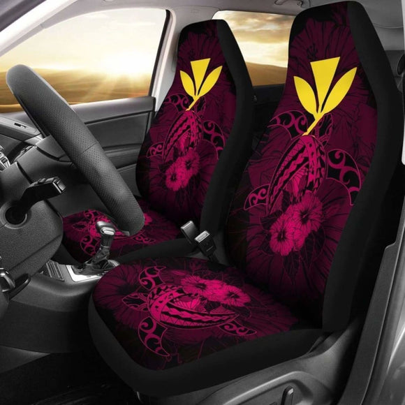 Hawaii Hibiscus Car Seat Cover - Harold Turtle - Calico Red - New 091114 - YourCarButBetter
