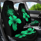Hawaii Hibiscus Car Seat Cover - Turtle Map - Pastel Green - New 091114 - YourCarButBetter