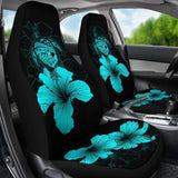 Hawaii Hibiscus Car Seat Cover - Turtle Map - Turquoise - New 091114 - YourCarButBetter