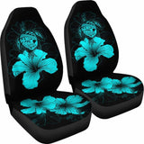 Hawaii Hibiscus Car Seat Cover - Turtle Map - Turquoise - New 091114 - YourCarButBetter