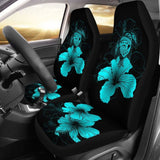 Hawaii Hibiscus Car Seat Cover - Turtle Map - Turquoise - New 091114 - YourCarButBetter