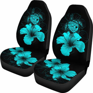 Hawaii Hibiscus Car Seat Cover - Turtle Map - Turquoise - New 091114 - YourCarButBetter