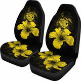 Hawaii Hibiscus Car Seat Cover - Turtle Map - Yellow - New 091114 - YourCarButBetter