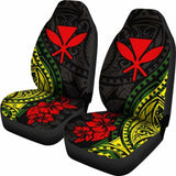 Hawaii Hibiscus Kanaka Maoli Tribal Tattoo Car Seat Covers 232125 - YourCarButBetter