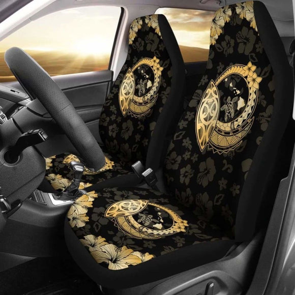 Hawaii Hibiscus Map Polynesian Car Seat Cover - 232125 - YourCarButBetter