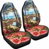 Hawaii Hibiscus Monk Seal Car Seat Covers - 232125 - YourCarButBetter