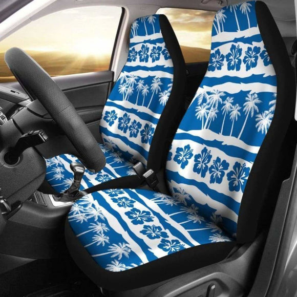 Hawaii Hibiscus Palm Tree Car Seat Covers 232125 - YourCarButBetter