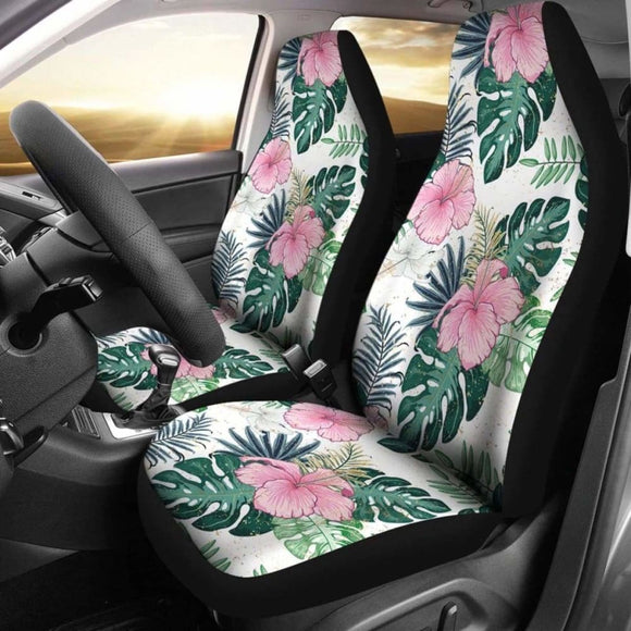 Hawaii Hibiscus Pattern Car Seat Covers 03 - 232125 - YourCarButBetter