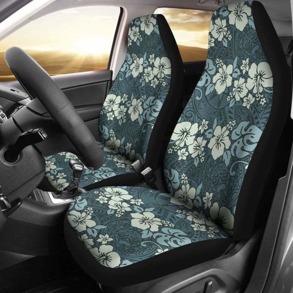 Hawaii Hibiscus Pattern Car Seat Covers 07 - 232125 - YourCarButBetter