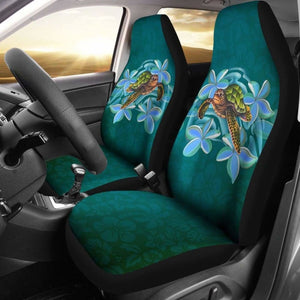 Hawaii Honu Turtle Plumeria Car Seat Covers 091114 - YourCarButBetter
