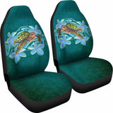 Hawaii Honu Turtle Plumeria Car Seat Covers 091114 - YourCarButBetter