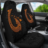 Hawaii Hook Map Orange Polynesian Car Seat Covers Amazing 105905 - YourCarButBetter