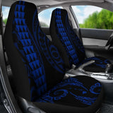 Hawaii Kakau Blue Polynesian Car Seat Covers Amazing 105905 - YourCarButBetter