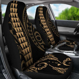 Hawaii Kakau Gold Polynesian Car Seat Covers Amazing 105905 - YourCarButBetter