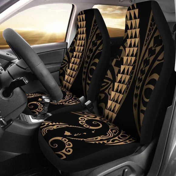 Hawaii Kakau Gold Polynesian Car Seat Covers Amazing 105905 - YourCarButBetter