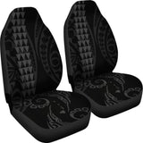 Hawaii Kakau Gray Polynesian Car Seat Covers Amazing 105905 - YourCarButBetter