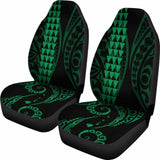 Hawaii Kakau Green Polynesian Car Seat Covers Amazing 105905 - YourCarButBetter