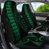 Hawaii Kakau Green Polynesian Car Seat Covers Amazing 105905 - YourCarButBetter