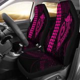 Hawaii Kakau Makau Fish Hook Polynesian Car Seat Covers - Pink 105905 - YourCarButBetter