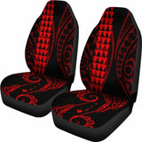Hawaii Kakau Red Polynesian Car Seat Covers Amazing 105905 - YourCarButBetter