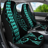 Hawaii Kakau Turquoise Polynesian Car Seat Covers Amazing 105905 - YourCarButBetter