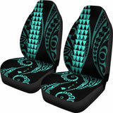 Hawaii Kakau Turquoise Polynesian Car Seat Covers Amazing 105905 - YourCarButBetter