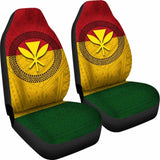 Hawaii Kanaka Flag Polynesian Car Seat Covers Ver 1.0 105905 - YourCarButBetter