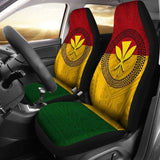 Hawaii Kanaka Flag Polynesian Car Seat Covers Ver 1.0 105905 - YourCarButBetter