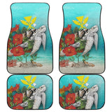 Hawaii Kanaka Maoli Amazing Sea Shell Turtle Hibiscus Car Floor Mats 213005 - YourCarButBetter