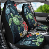 Hawaii Kanaka Maoli Amazing Sea Turtle Hibiscus Car Seat Covers 213005 - YourCarButBetter