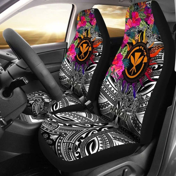 Hawaii Kanaka Maoli Car Seat Covers - Hibiscus Flowers & Patterns - 232125 - YourCarButBetter