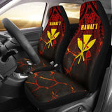 Hawaii Kanaka Map Polynesian Car Seat Covers - Eruption Style 105905 - YourCarButBetter