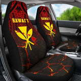 Hawaii Kanaka Map Polynesian Car Seat Covers - Eruption Style 105905 - YourCarButBetter