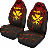 Hawaii Kanaka Map Polynesian Car Seat Covers - Eruption Style 105905 - YourCarButBetter