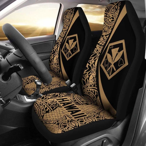 Hawaii Kanaka Polynesian Car Seat Covers - Circle Style Golden - Amazing 105905 - YourCarButBetter