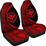 Hawaii Kanaka Polynesian Car Seat Covers - Circle Style Red - Amazing 105905 - YourCarButBetter