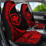 Hawaii Kanaka Polynesian Car Seat Covers - Circle Style Red - Amazing 105905 - YourCarButBetter