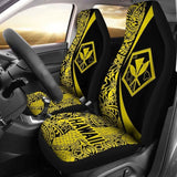 Hawaii Kanaka Polynesian Car Seat Covers - Circle Style Yellow - Amazing 105905 - YourCarButBetter