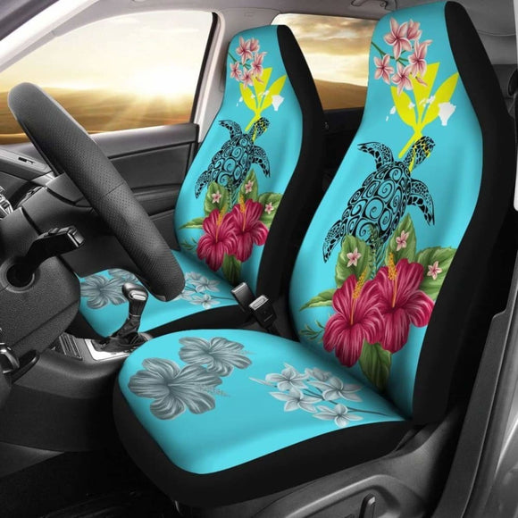Hawaii Kanaka Turtle Hibiscus Plumeria Tropical Style - Car Seat Cover New Awesome 091114 - YourCarButBetter