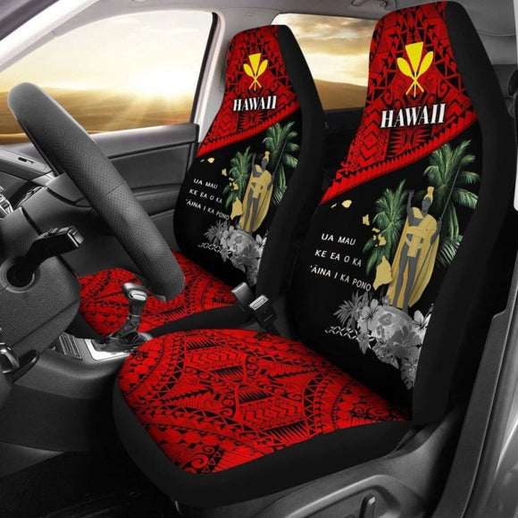 Hawaii King Kamehameha Kanaka Maoli Flag Car Seat Covers - Road To Hometown Amazing 105905 - YourCarButBetter