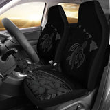Hawaii Map Plumeria Polynesian Gray Turtle Car Set Covers - New - Awesome 091114 - YourCarButBetter