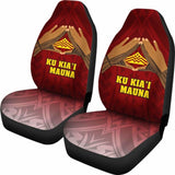Hawaii Mauna Kea Car Seat Covers - Hand Sign Symbol - 105905 - YourCarButBetter