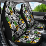 Hawaii Pineapple Skull Tropical Car Seat Covers 174914 - YourCarButBetter