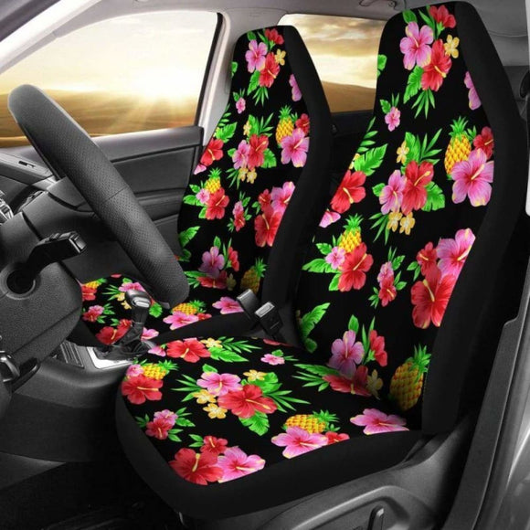 Hawaii Pineapple Tropical Hibiscus Car Seat Covers 232125 - YourCarButBetter