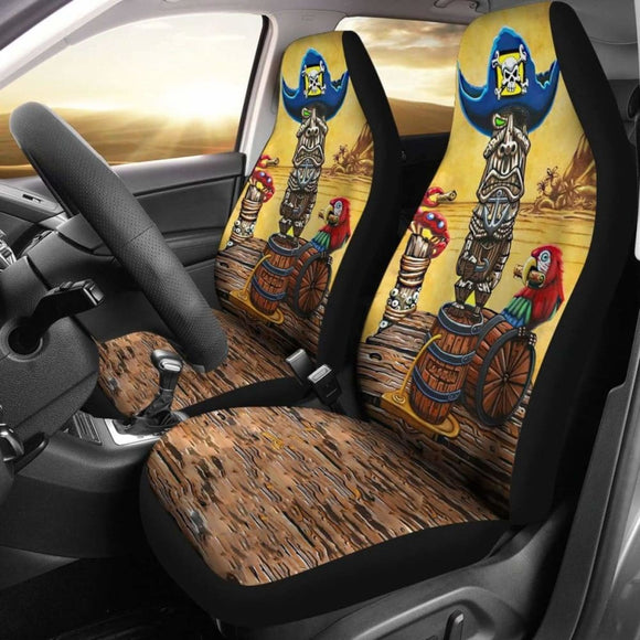 Hawaii Pirate Tiki Head Car Seat Covers Amazing 105905 - YourCarButBetter