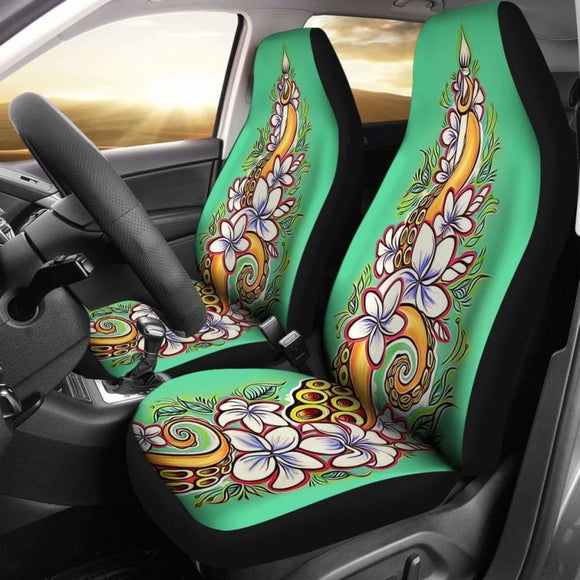 Hawaii Plumeria Tentacle Car Seat Covers Amazing 105905 - YourCarButBetter