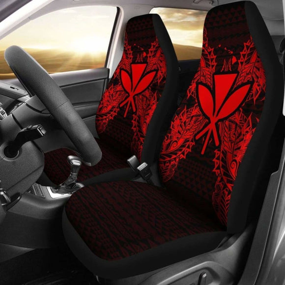 Hawaii Polynesia Car Seat Cover Map Red 105905 - YourCarButBetter