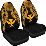 Hawaii Polynesian Car Seat Covers Pride Seal And Hibiscus Gold - 232125 - YourCarButBetter
