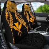 Hawaii Polynesian Car Seat Covers Pride Seal And Hibiscus Gold - 232125 - YourCarButBetter