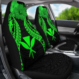 Hawaii Polynesian Car Seat Covers Pride Seal And Hibiscus Green - 232125 - YourCarButBetter